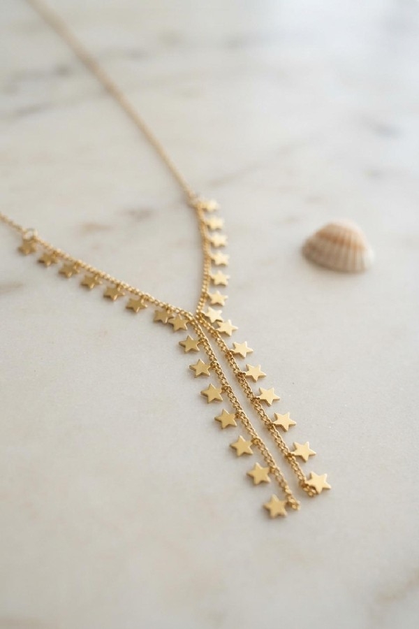Gold Pirinç Yıldız Model Kadın Kolye
BKO11249